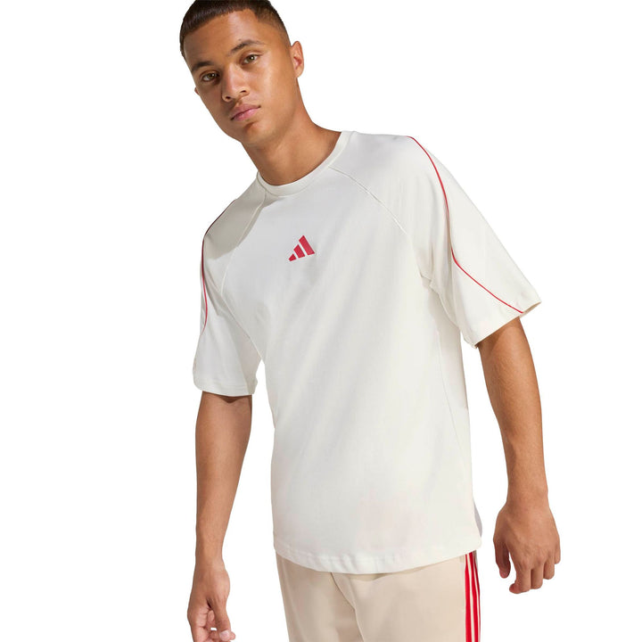 adidas M Stadium Tee - owhite/purrub