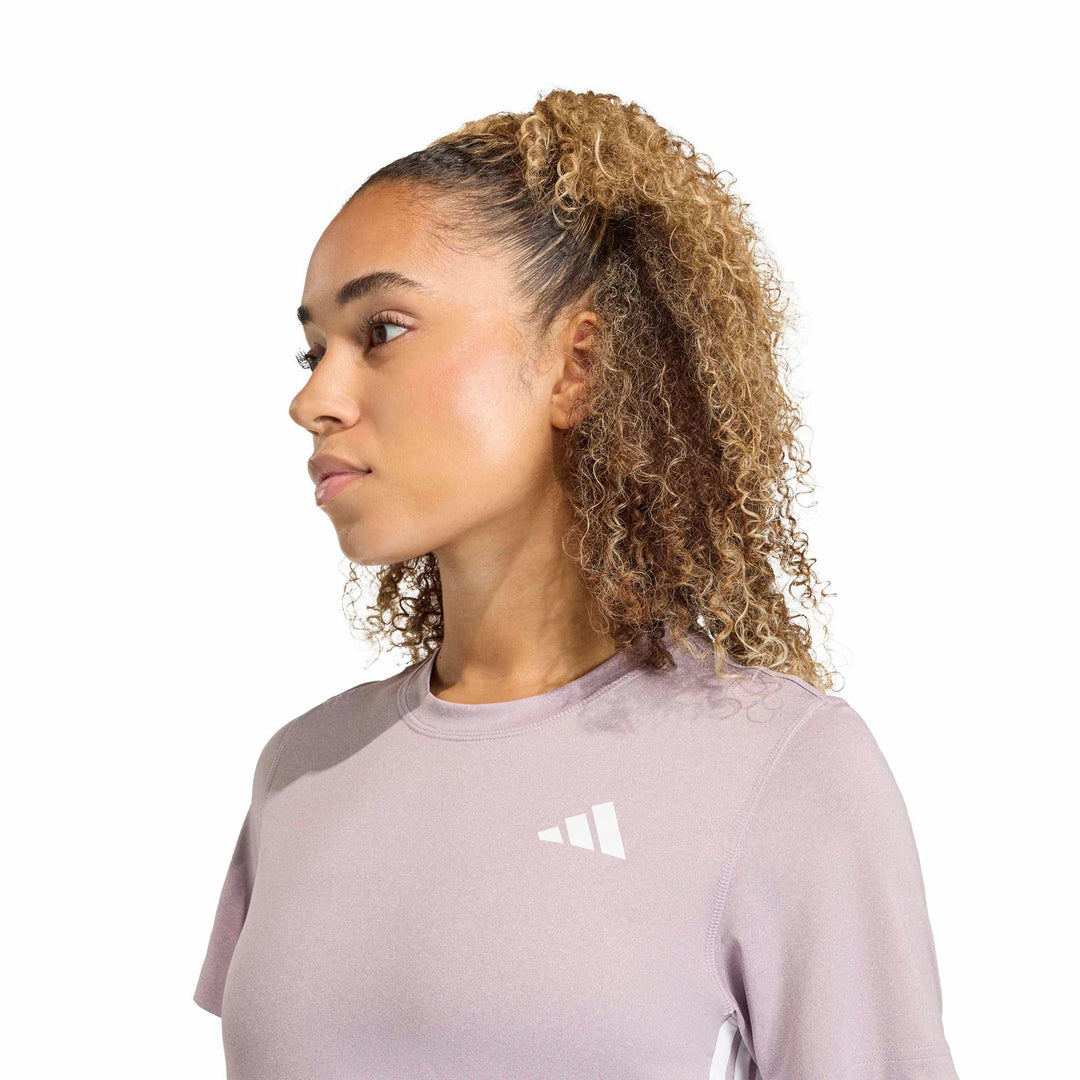 adidas We 3S Crew Tee - prlofi/white