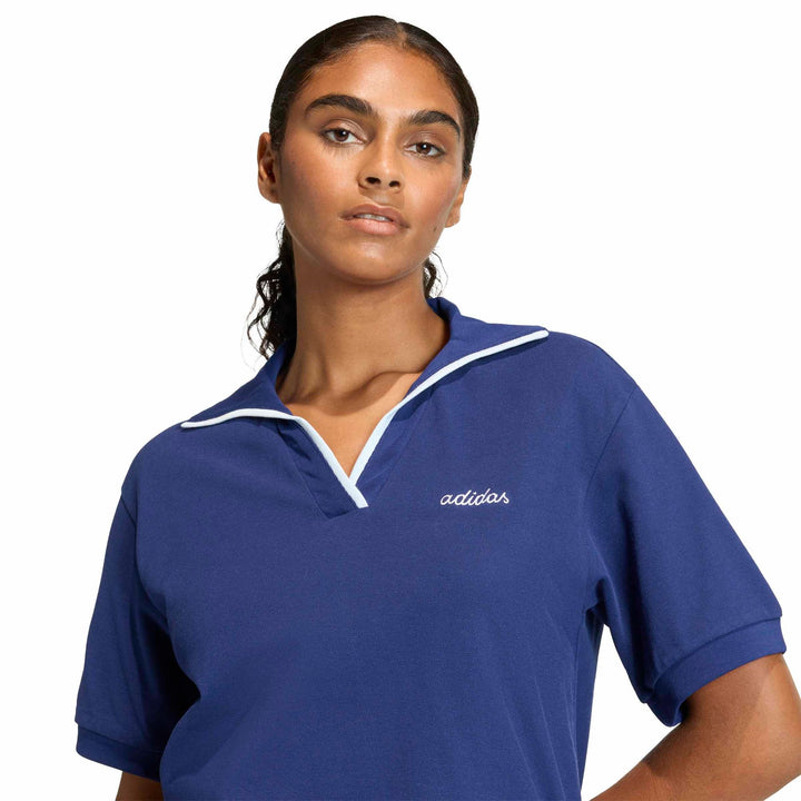 adidas W Cp Polo - dkblue/white