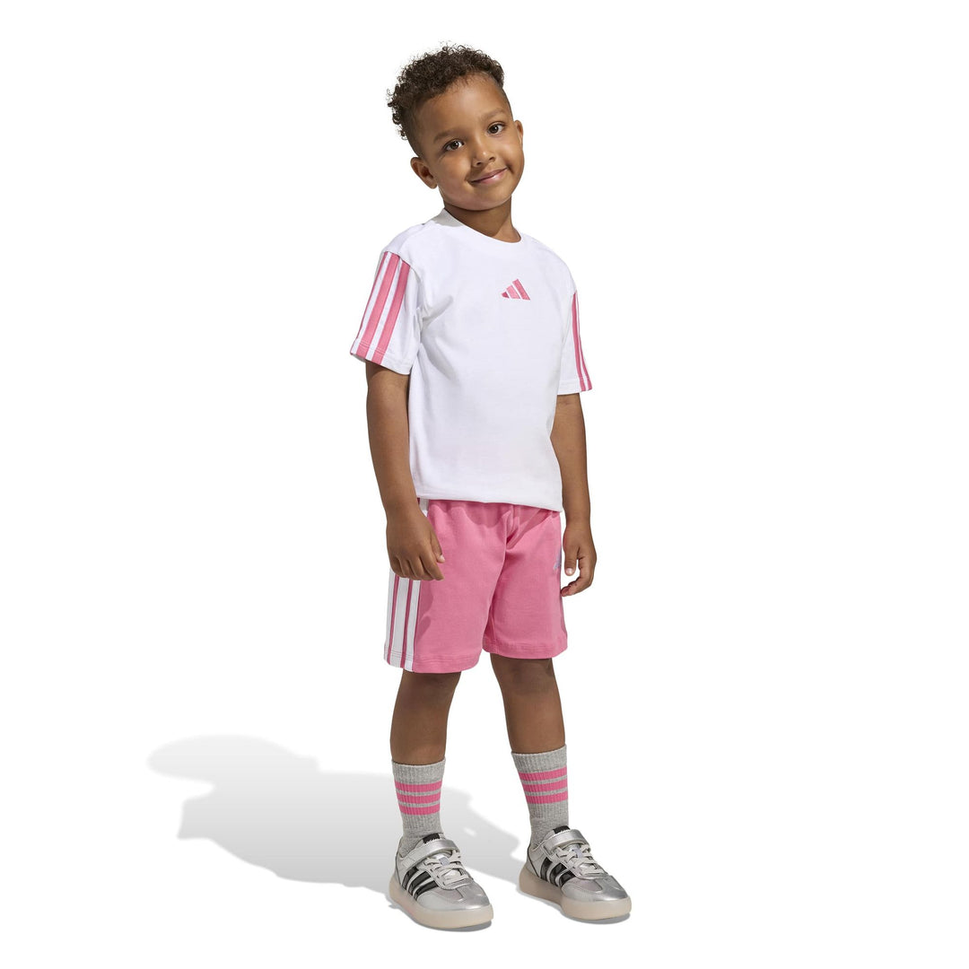 adidas Lk 3S T-Set 160 - white/pnkfus