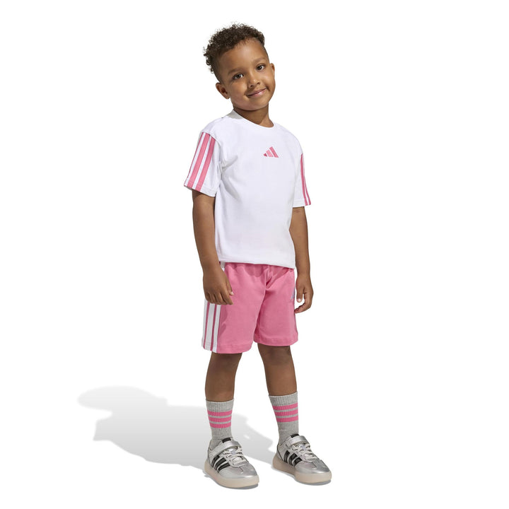 adidas Lk 3S T-Set 160 - white/pnkfus