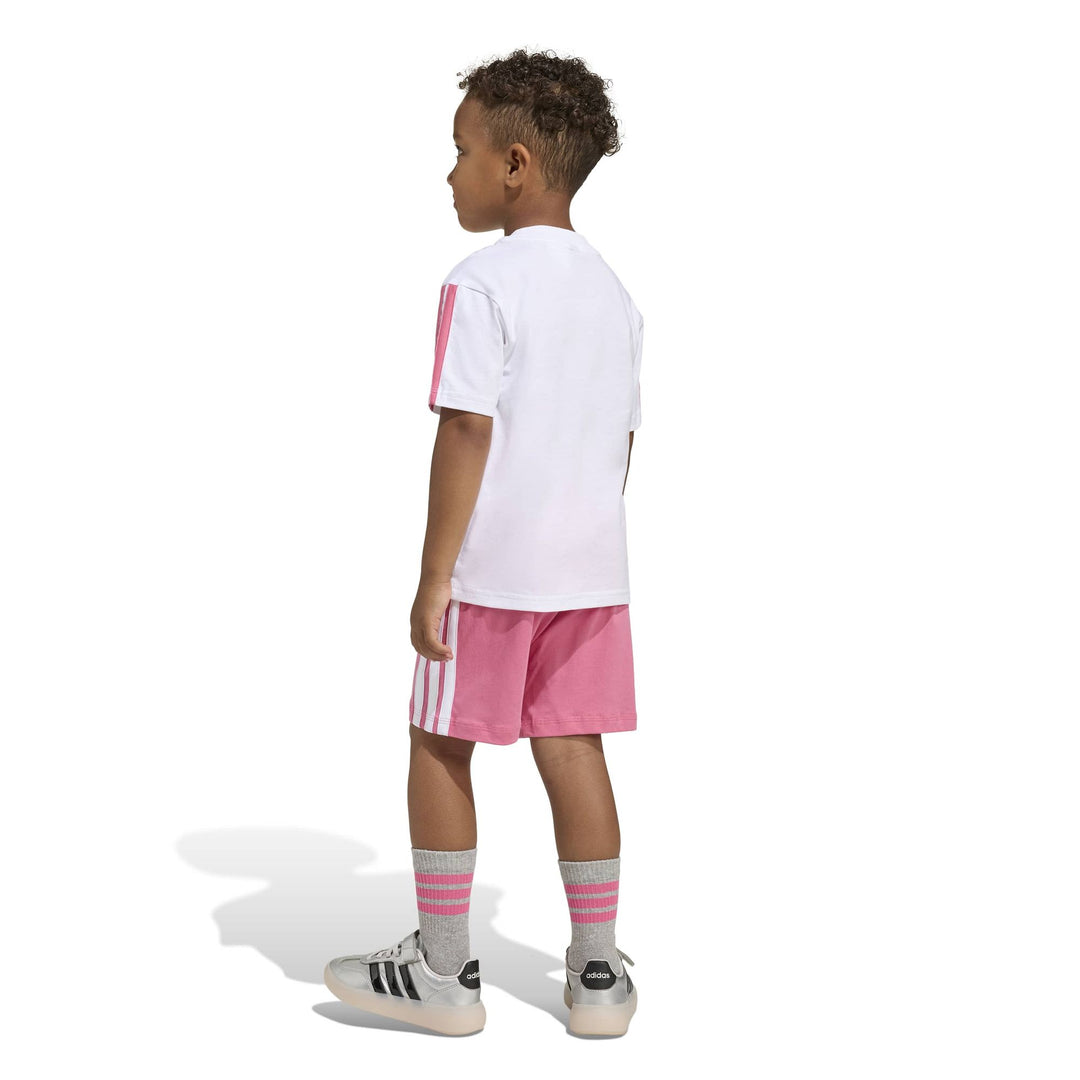 adidas Lk 3S T-Set 160 - white/pnkfus