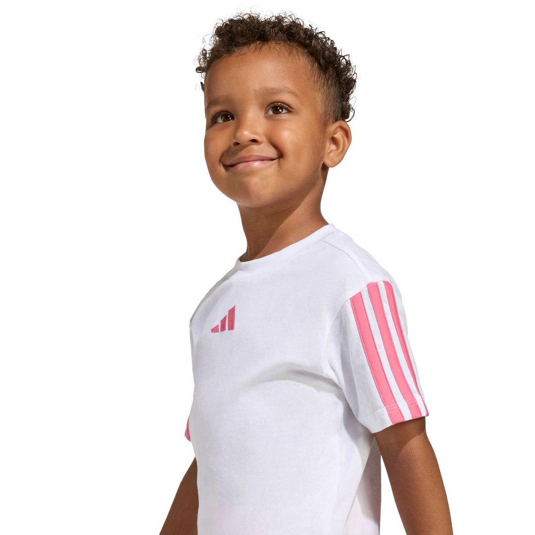 adidas Lk 3S T-Set 160 - white/pnkfus
