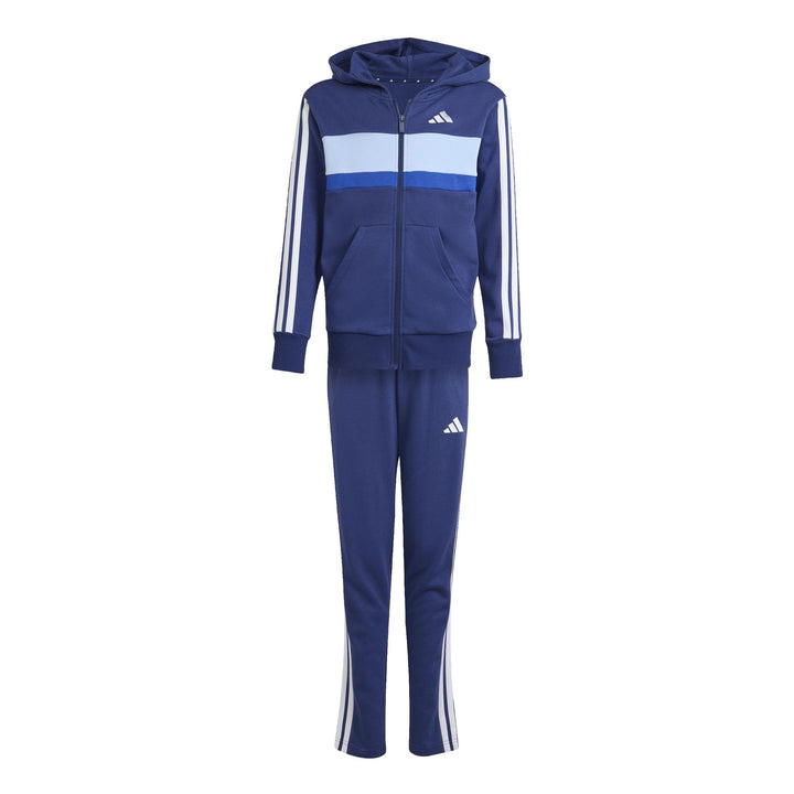 adidas J 3S Tib Ft Ts - dkblue/white/globlu