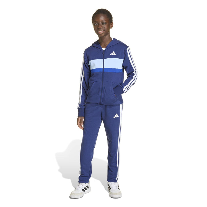 adidas J 3S Tib Ft Ts - dkblue/white/globlu