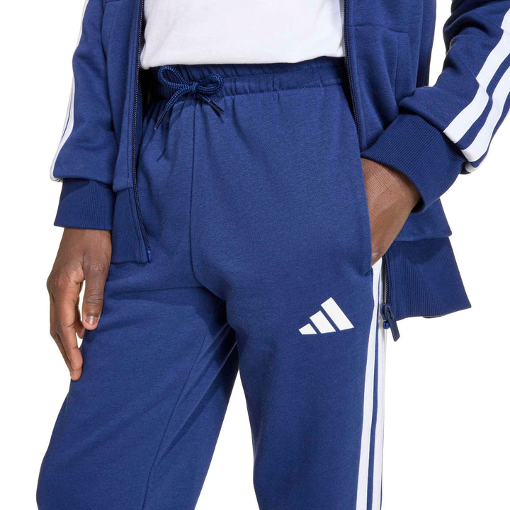adidas J 3S Tib Ft Ts - dkblue/white/globlu