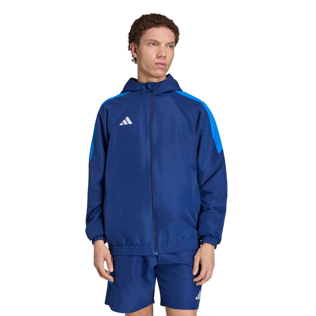 adidas Tiro Es W Hood - dkblue/broyal/white