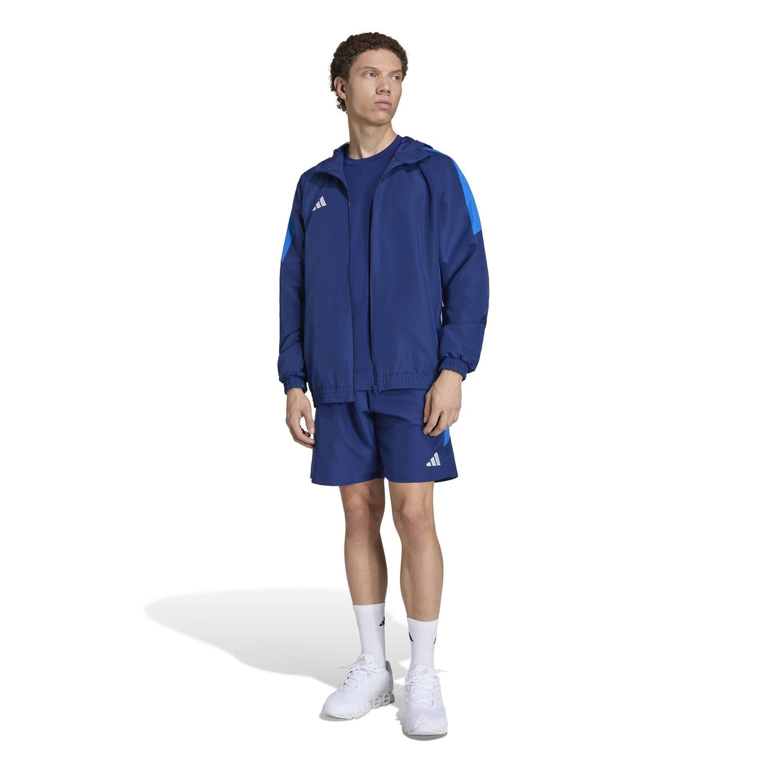 adidas Tiro Es W Hood - dkblue/broyal/white