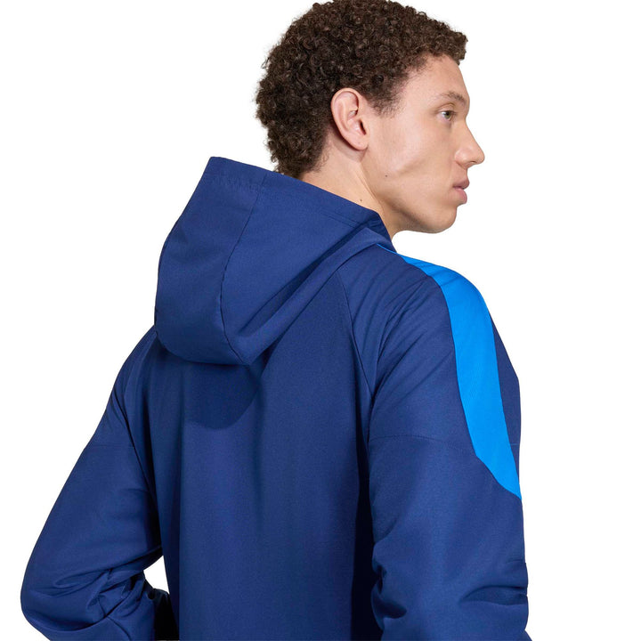adidas Tiro Es W Hood - dkblue/broyal/white