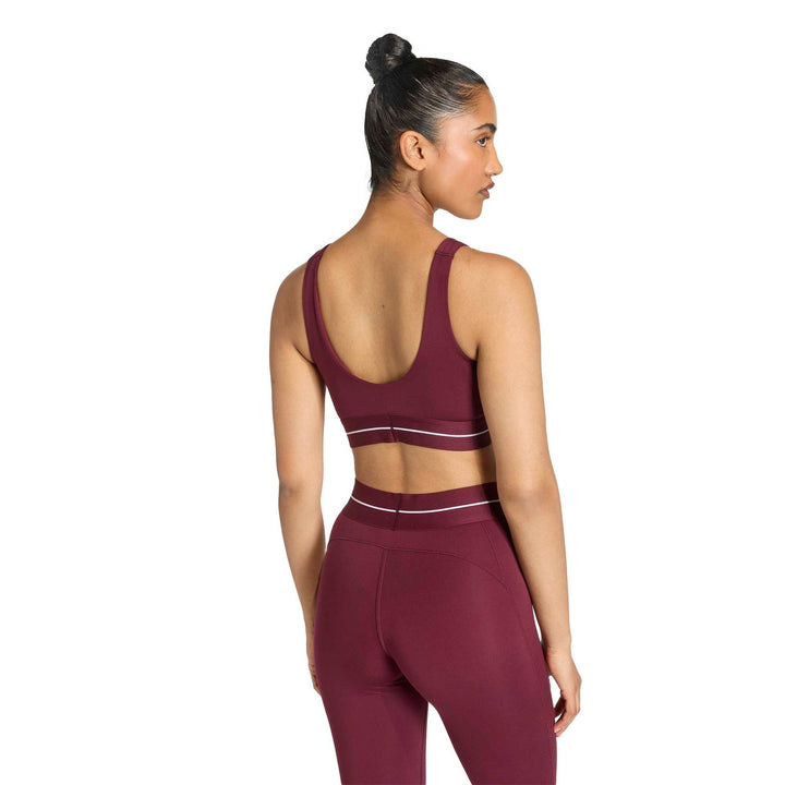 adidas Q1 Hyg Ls Bra - maroon