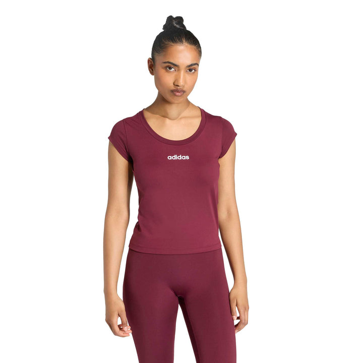 adidas Q1 Hyg Baby Tee - maroon