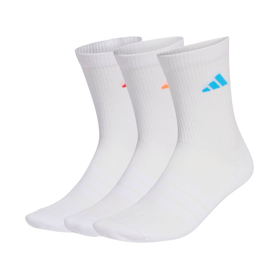 adidas C Ess Crw 3P - white/luor/lucred