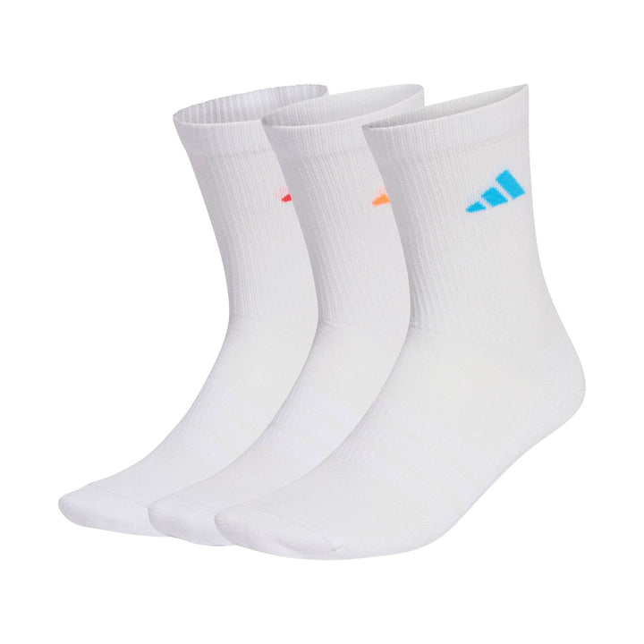 adidas C Ess Crw 3P - white/luor/lucred