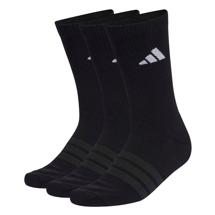 adidas C Ess Crw 3P - black/black/white