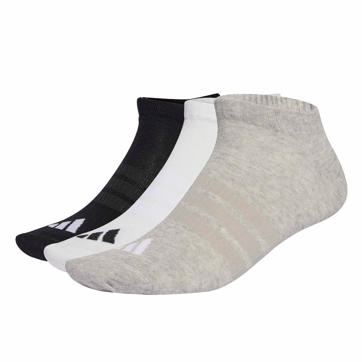 adidas T Ess Low 3P - mgreyh/white/black