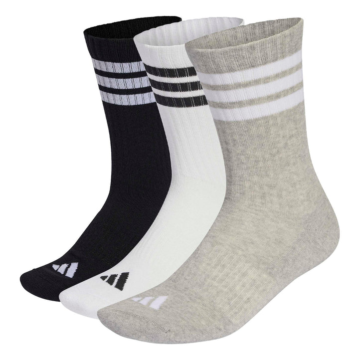 adidas 3S Ess C Crw 3P - mgreyh/white/black