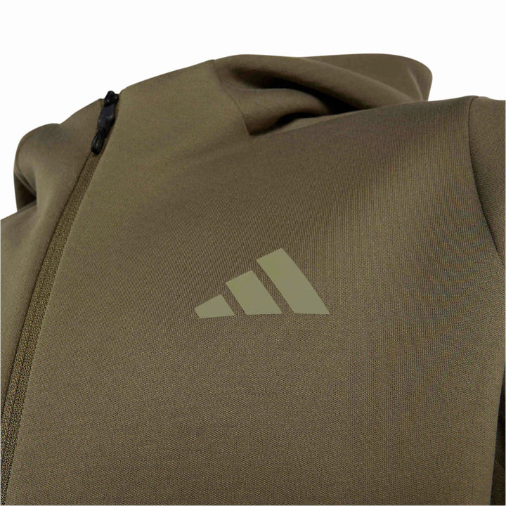 adidas J Z.N.E. Fz Hd - olistr/leggrn