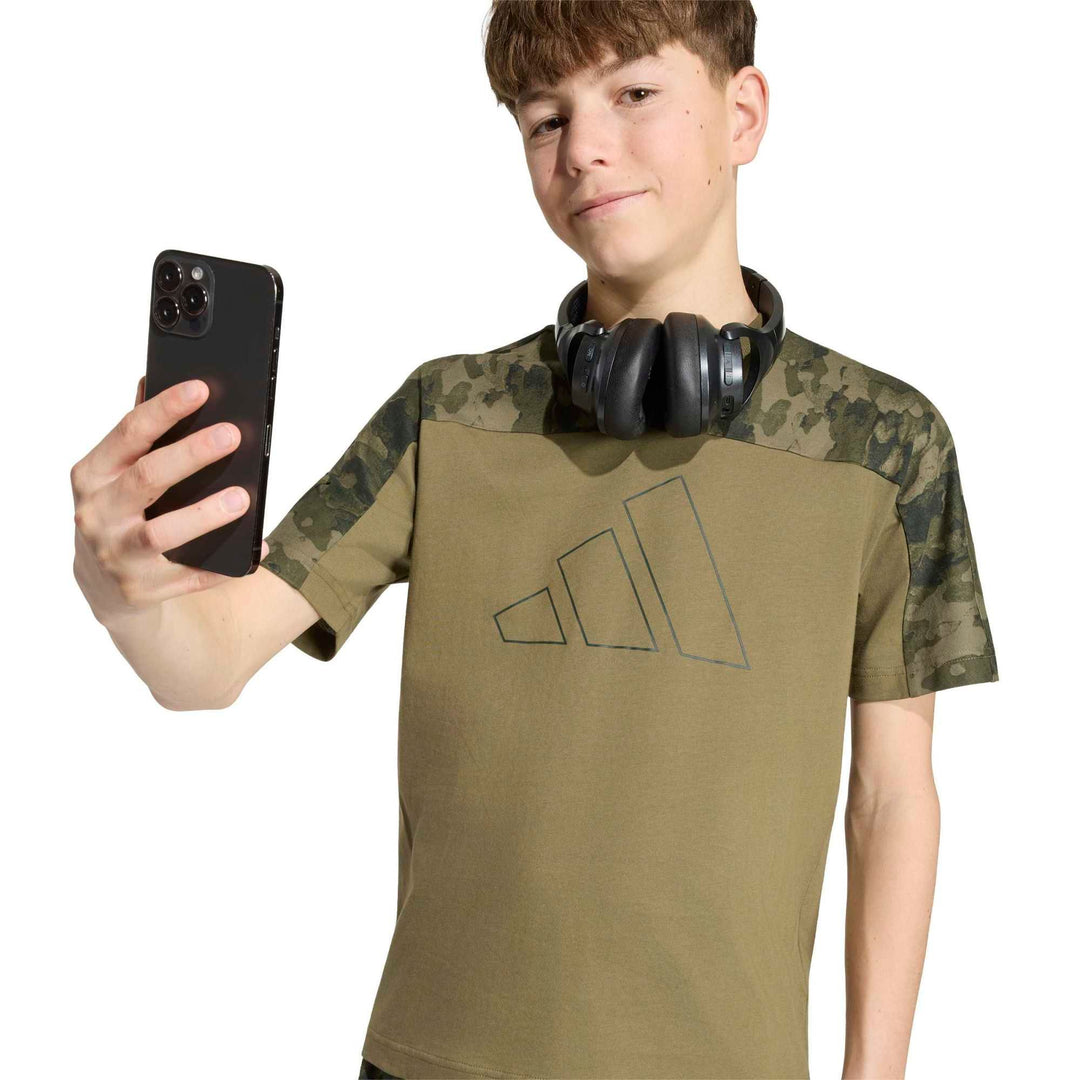 adidas J  Camo T - olistr/junink