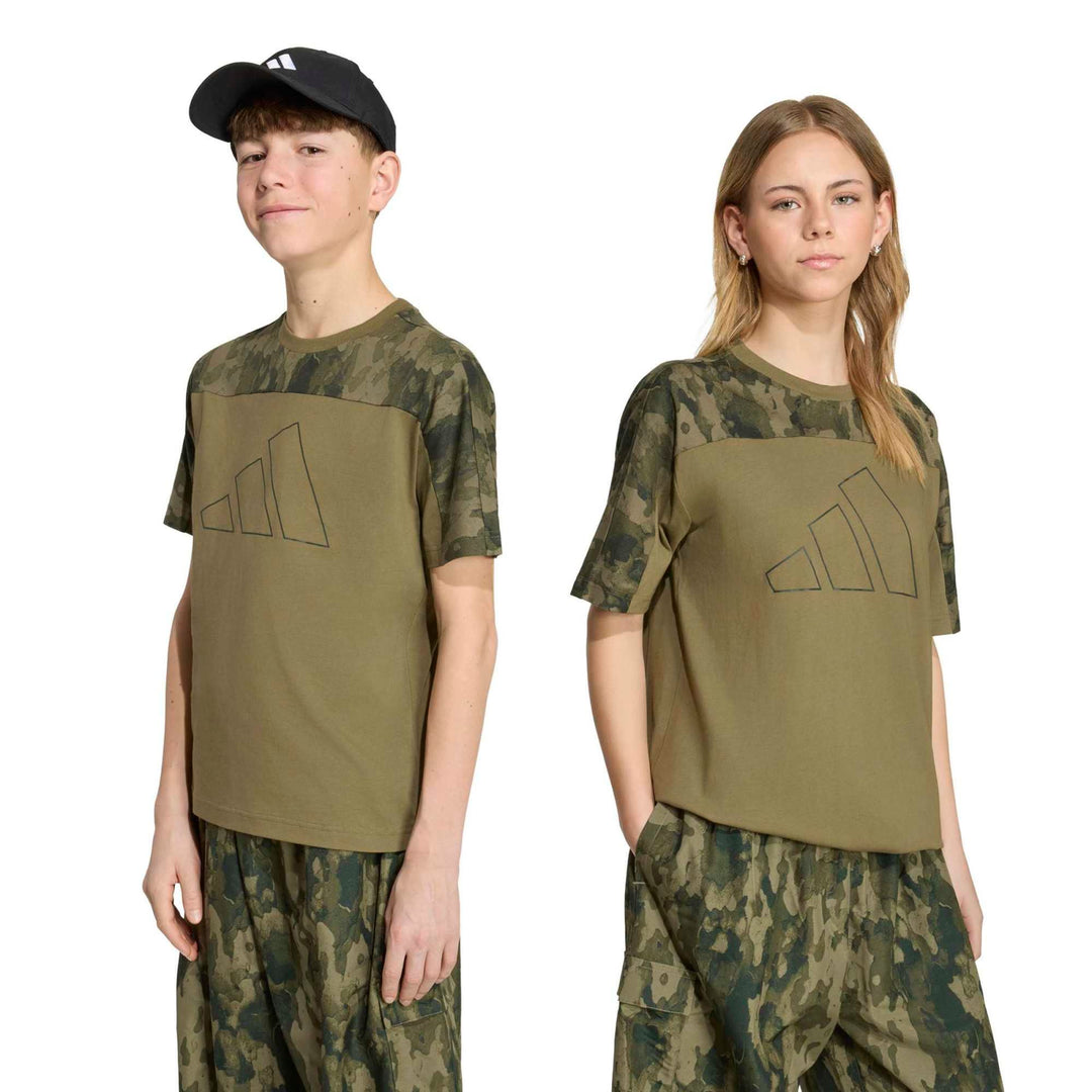 adidas J  Camo T - olistr/junink