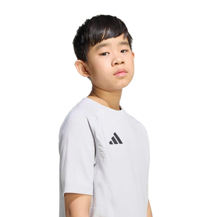 adidas Tt Tee Y Kinder - tmlggr/black
