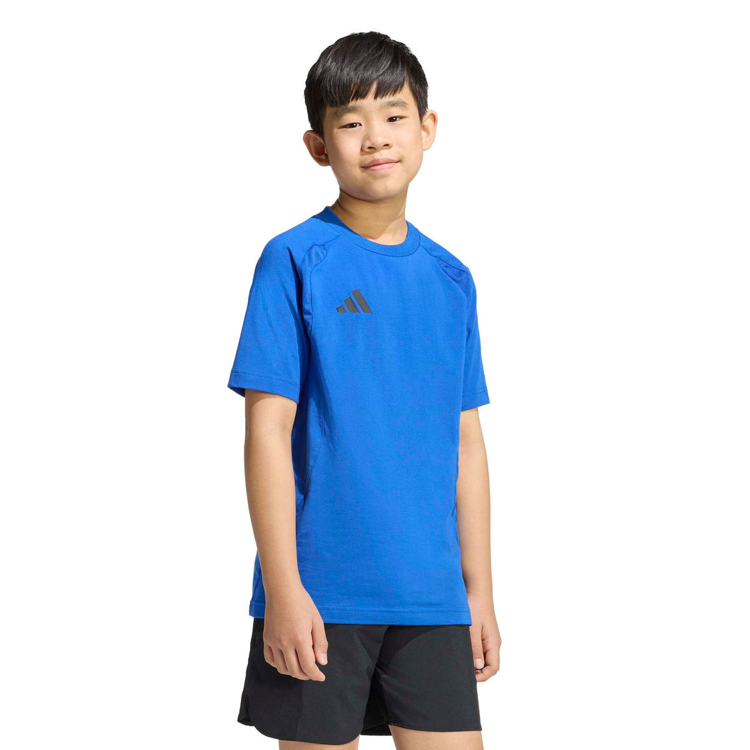 adidas Tt Tee Y Kinder - royblu/black