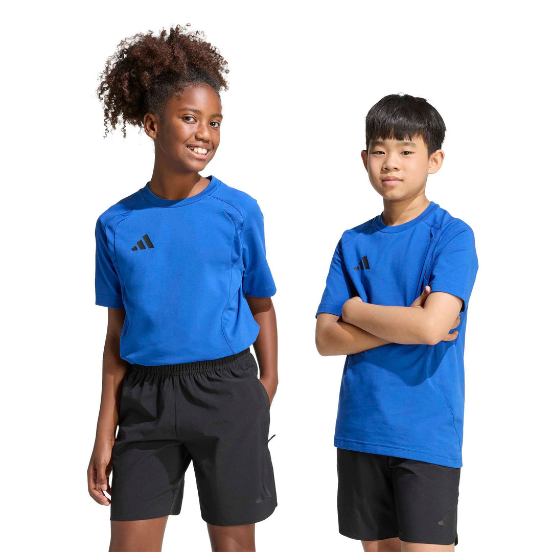 adidas Tt Tee Y Kinder - royblu/black