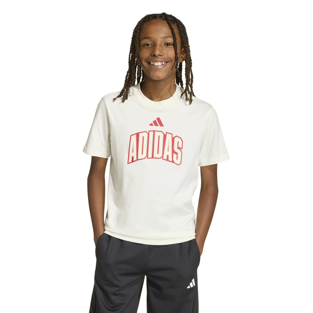 adidas J Std Gfx Tee - owhite/purrub