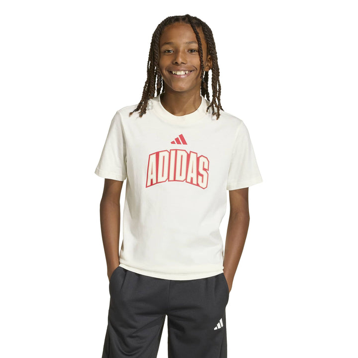 adidas J Std Gfx Tee - owhite/purrub