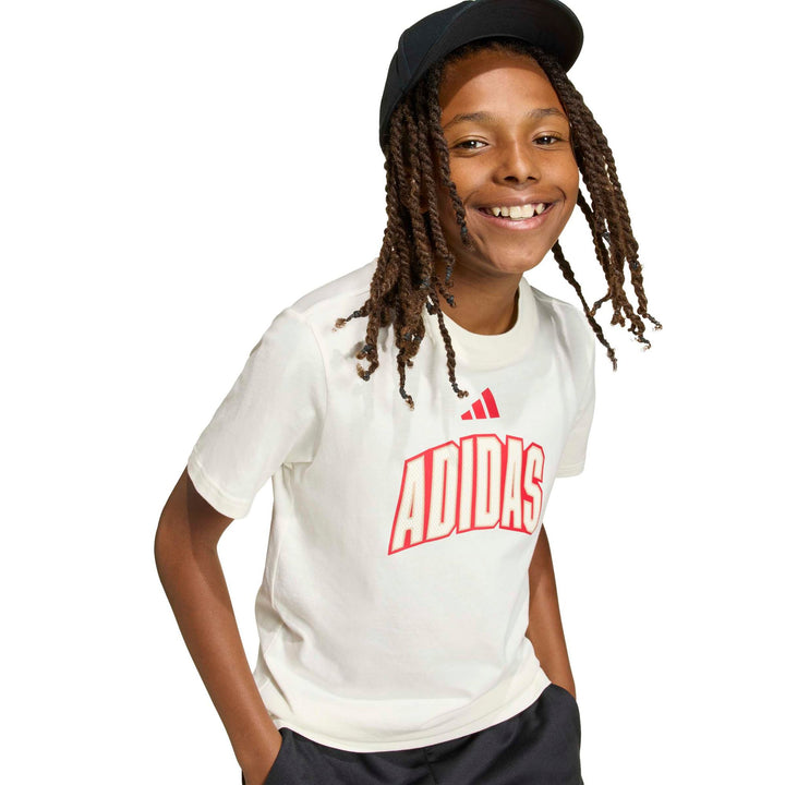 adidas J Std Gfx Tee - owhite/purrub