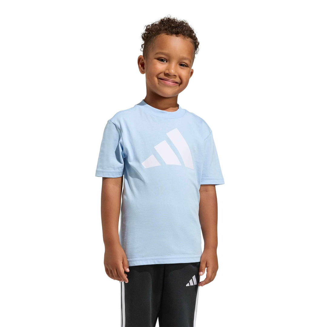 adidas Lk Bl Tee 160 - globlu/white