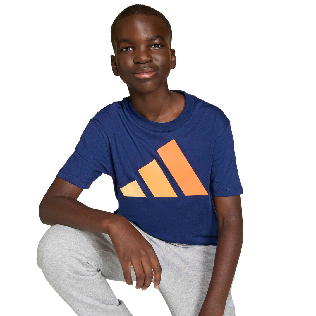 adidas J Bl Tee 160 - dkblue/seicta/puta/pu