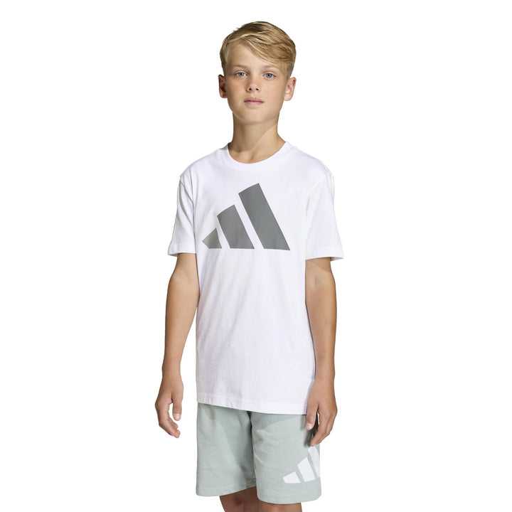 adidas J Bl Tee 160 - white/grethr/grefou/g
