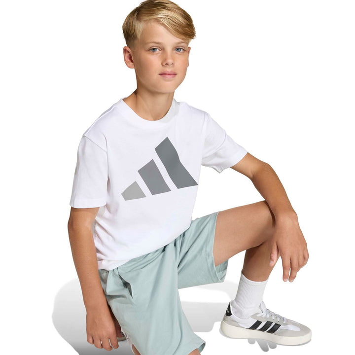 adidas J Bl Tee 160 - white/grethr/grefou/g