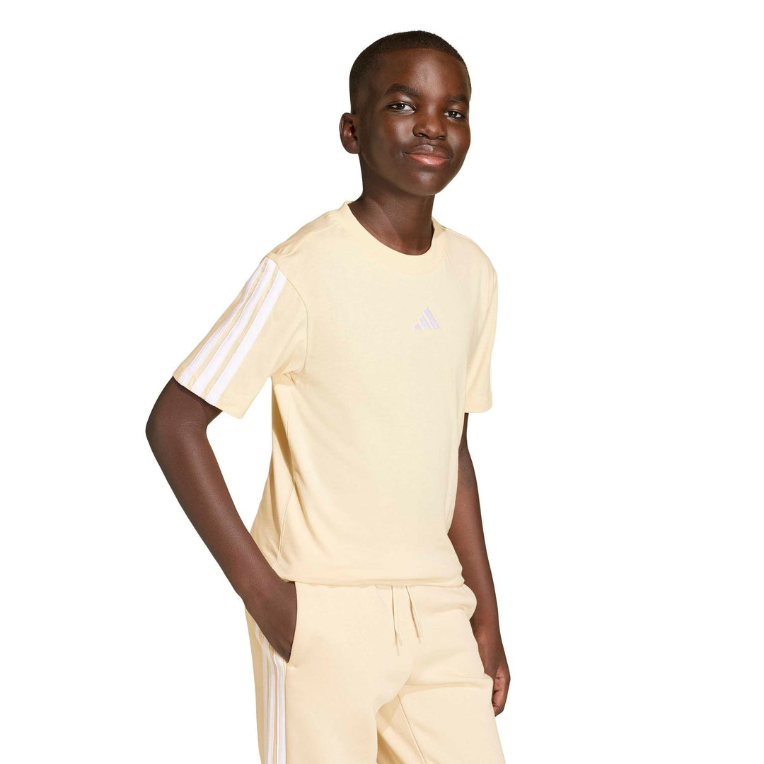 adidas J 3S Tee 160 - crli/white