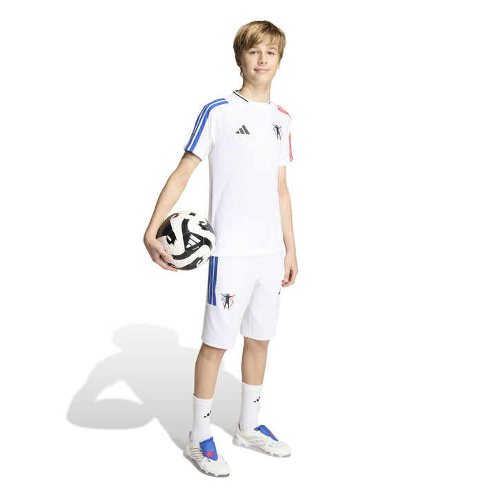 adidas Jb Hot Tee Y Kinder - white