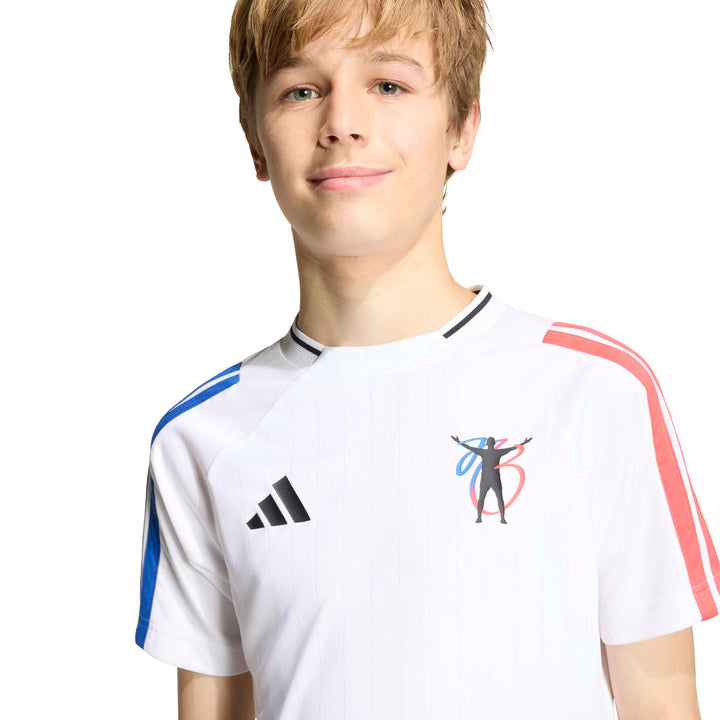 adidas Jb Hot Tee Y Kinder - white