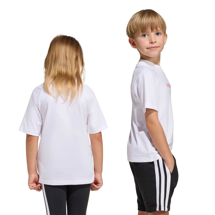 adidas Lk Lin Tee 160 - white/pnkfus