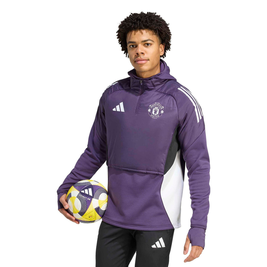 adidas Mufc Wintop - aurplu/white/black