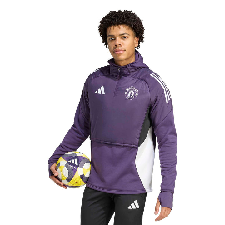 adidas Mufc Wintop - aurplu/white/black