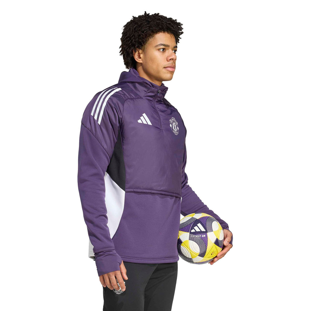 adidas Mufc Wintop - aurplu/white/black