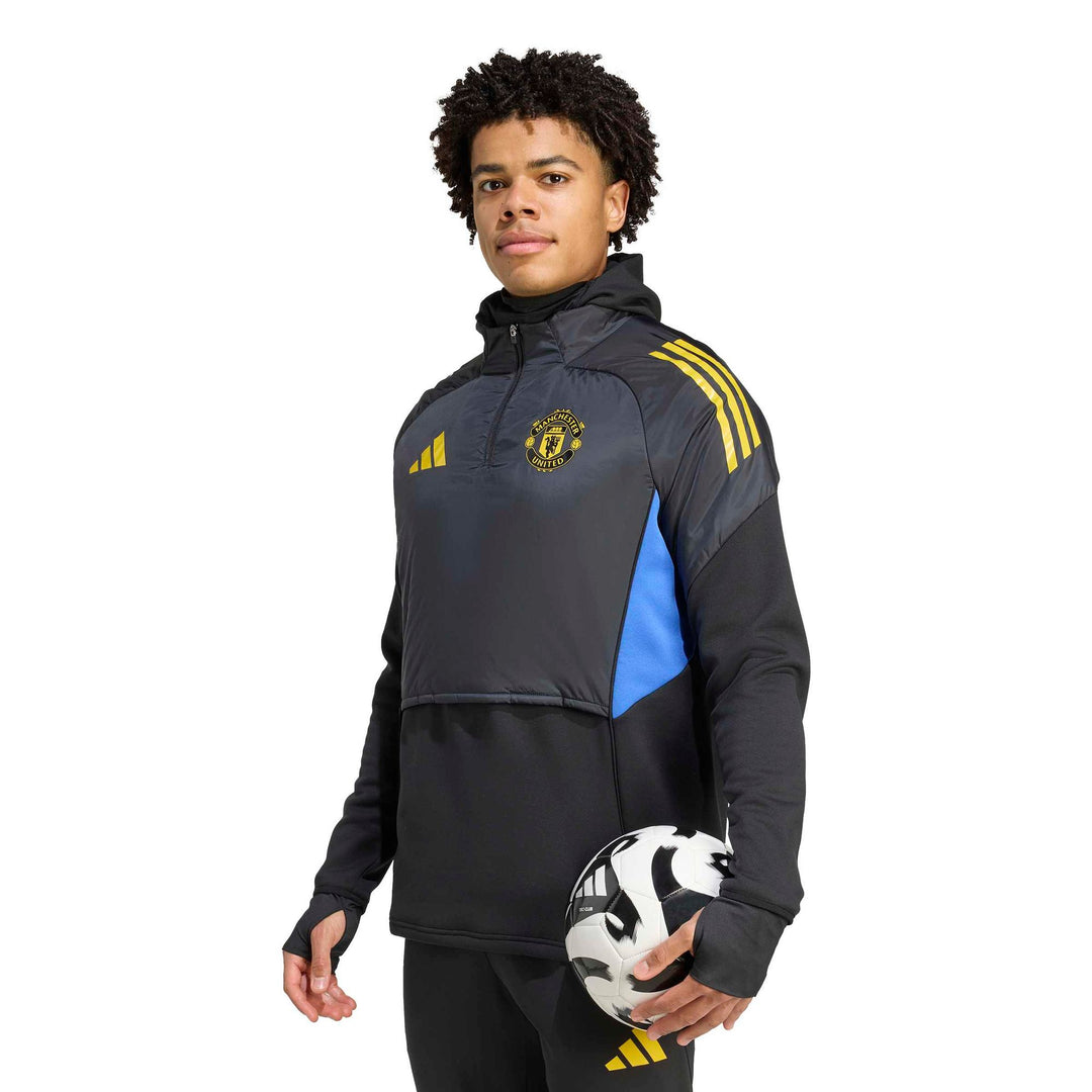 adidas Mufc Eu Wintop - black/hirblu/triyel