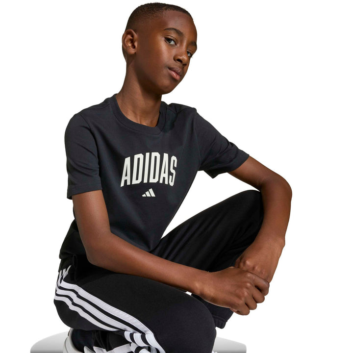 adidas J Colleg T - black/owhite