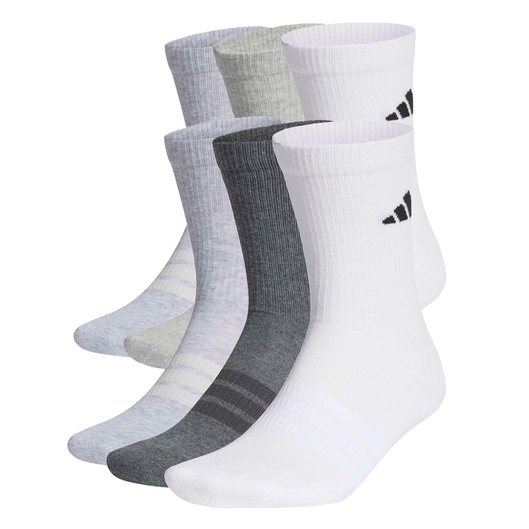 adidas C Ess Crw 6Pp - white/lgreyh/mgreyh/d