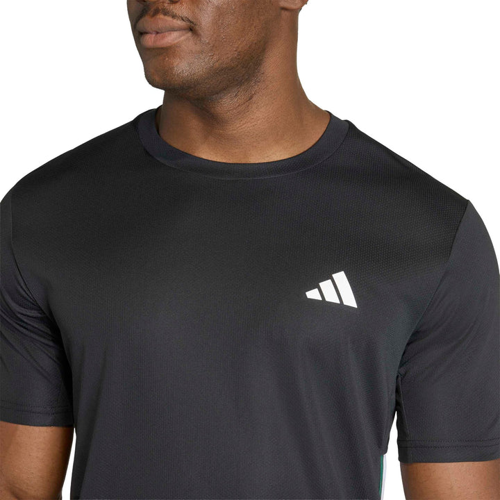 adidas We Bas 3S T - black/drkgrn/white/be