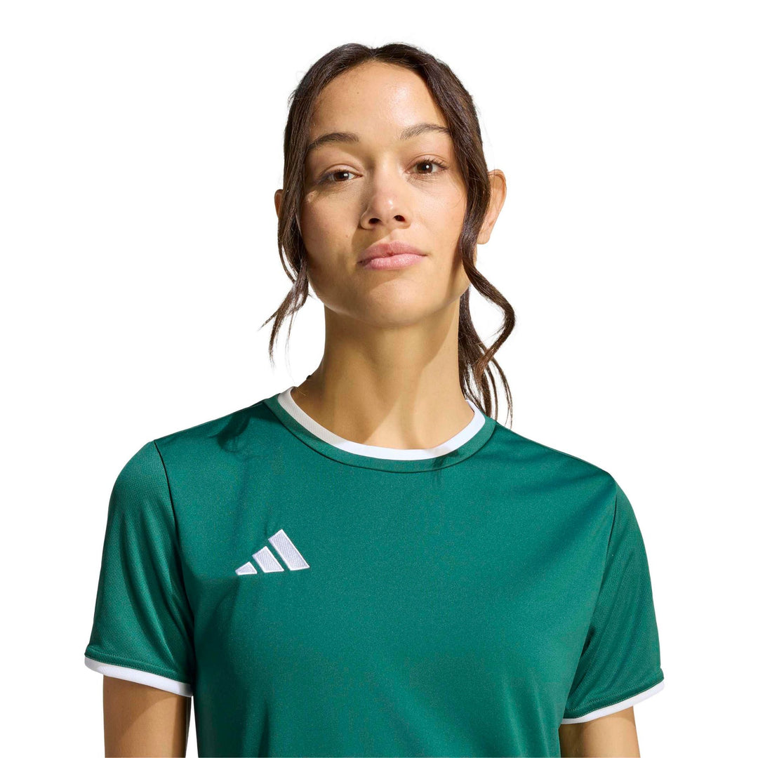 adidas Entrada 26 Jsy W - drkgrn/white