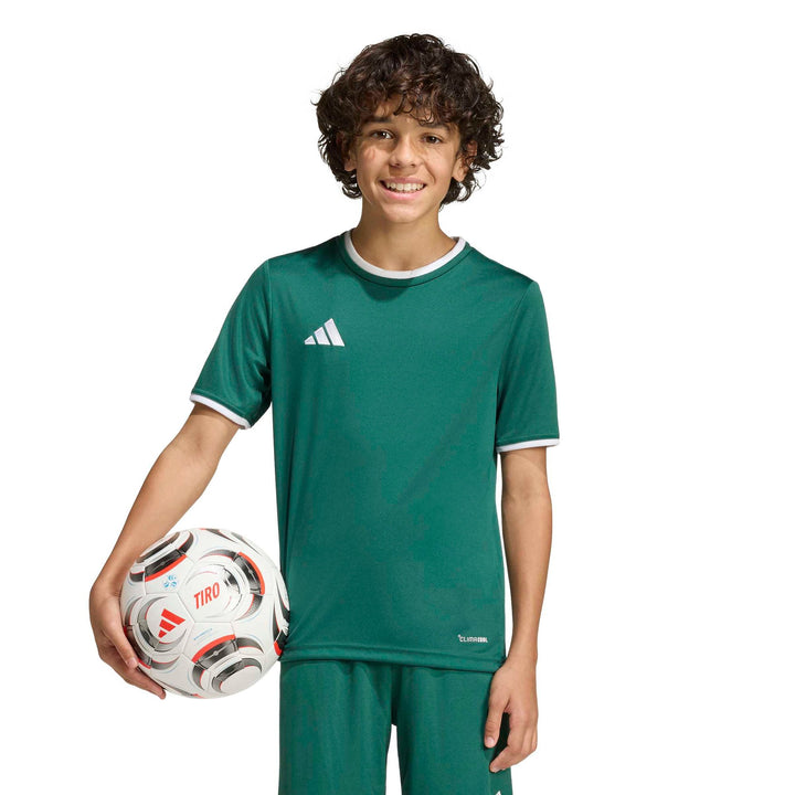 adidas Entrada 26 Jsy Y Kinder - drkgrn/white