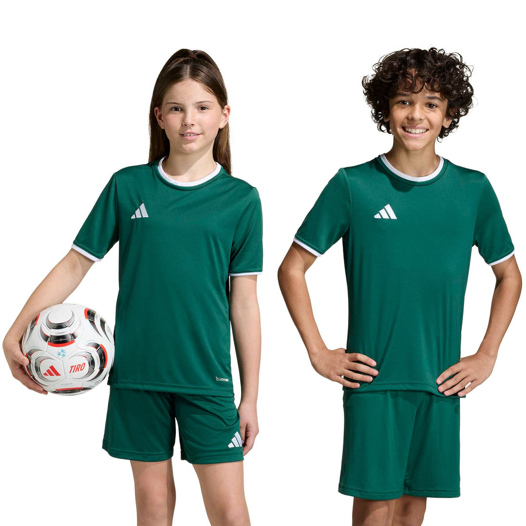 adidas Entrada 26 Jsy Y Kinder - drkgrn/white