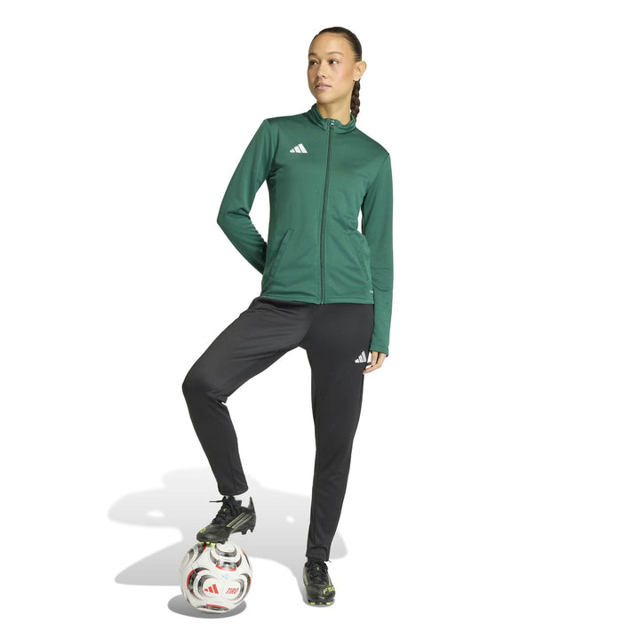 adidas Entrada 26 Tk Jktw - drkgrn/white