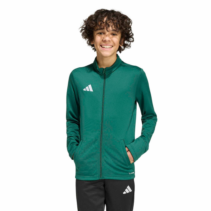 adidas Entrada 26 Tk Jkty - drkgrn/white