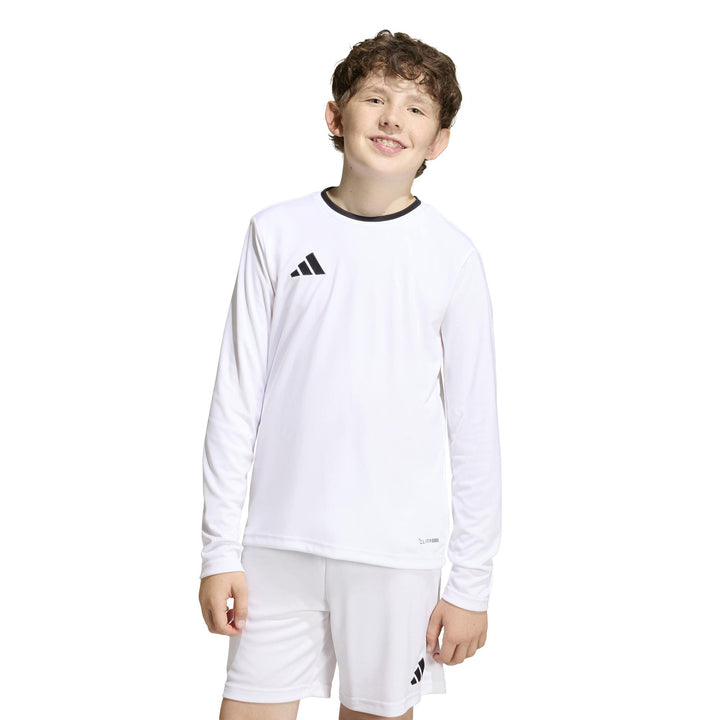 adidas Entrada 26 Jsy Ls Y Kinder - white/black